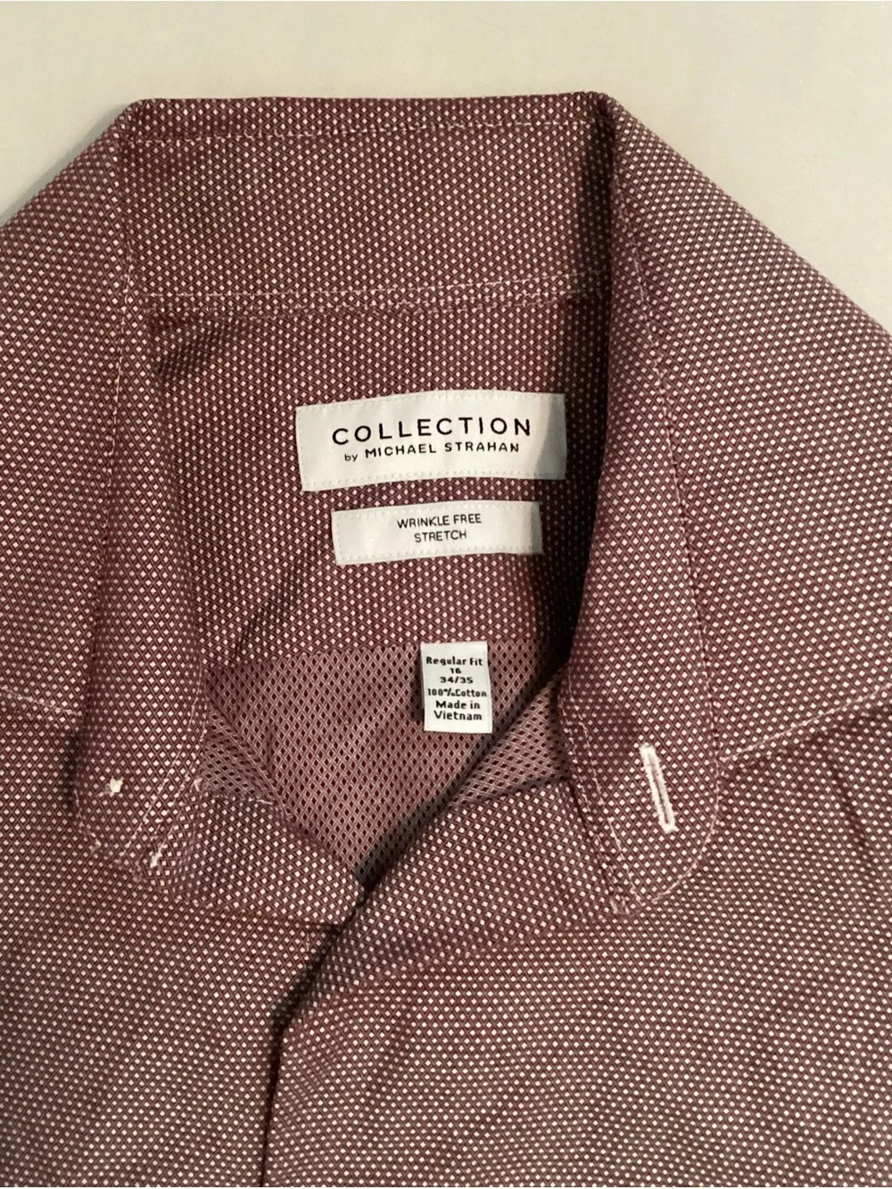 Michael Strahan Collection Men’s Regular Fit Long Sleeve Dress Shirt Size 16